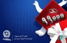 پرداخت بیش از 99 هزار فقره تسهیلات قرضالحسنه ازدواج در بانک تجارت