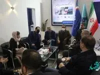 بازدید هیات دانشگاه فنی و مهندسی دریایی سنت پترزبورگ از غرفه ایدرو در ششمین نمایشگاه حمل و نقل