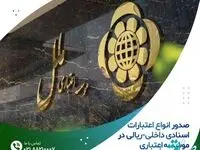 صدور انواع اعتبارات اسنادی داخلی-ریالی در موسسه اعتباری ملل