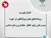 انتشار فهرست رویدادهای معتبر بین‌المللی در حوزه بیمه، تكافل، بانكداری مالی اسلامی