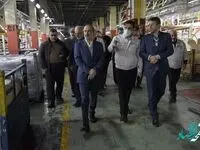 بازدید معاون وزیر و رییس ایدرو از خطوط تولید سایپا
