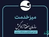 برپایی میز خدمت در مصلای کیش