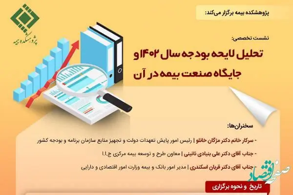 نشست تخصصی تحلیل لایحه بودجه سال 1402 و جایگاه صنعت بیمه در آن