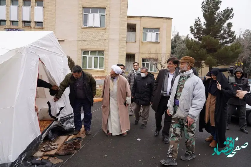 ایجاد کمپ امداد رسانی و اسکان منطقه آزاد ارس در شهرستان خوی