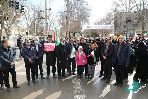 حضور باشکوه و پرشور در راهپیمایی 22بهمن ماه