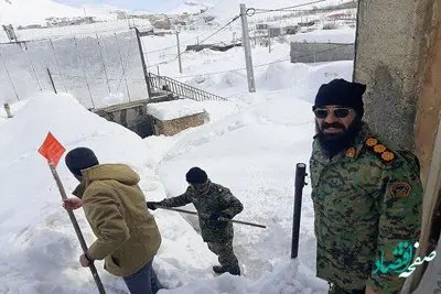 جزئیات مدفون شدن کوهرنگ در زیر برف + عکس