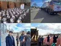 اهدای کانکس های بانک ایران زمین به هموطنان زلزله زده خوی