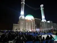برپایی جشن بزرگ نیمه شعبان منطقه آزاد چابهار در جوار شهدای گمنام