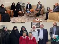 دیدار نوروزی مدیر عامل شرکت مس با خانواده شهیدان والامقام «دوست قرین» و «پاشاپور»