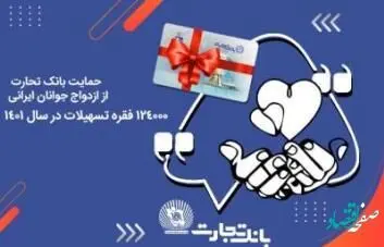 آغاز زندگی مشترک 124 هزار جوان ایرانی با تسهیلات بانک تجارت