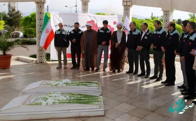 تجدید میثاق با شهدای گمنام و ۲۹۹ شهید والامقام ذوب آهن اصفهان