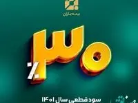 سود قطعی سال 1401 بیمه باران به 30 درصد رسید