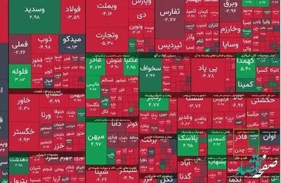 بورس امروز در نخستین روز هفته با کله سقوط کرد