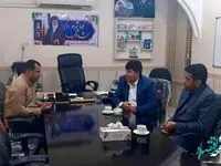 دیدار مدیر منابع انسانی و امور اجتماعی شرکت صنعت فولاد شادگان با مسئولین شهرستان شادگان