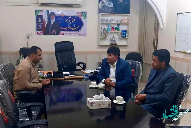 دیدار مدیر منابع انسانی و امور اجتماعی شرکت صنعت فولاد شادگان با مسئولین شهرستان شادگان