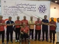 ورزشکاران جانباز پتروشیمی بندرامام، روی سکوی قهرمانی تیراندازی رفتند