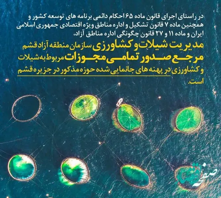 حکمرانی یکپارچه در عرصه های شیلاتی و کشاورزی جزیره قشم
