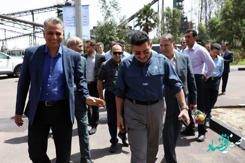 بازدید مدیران عامل شرکت بین المللی توسعه صنایع و معادن غدیر و سرمایهگذاری غدیر از فولاد غدیر ایرانیان