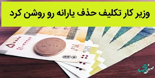 بالاخره وزیر کار تکلیف حذف یارانه‌ رو روشن کرد | یارانه نقدی حذف شد؟ 
