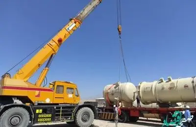 مخازن تحت فشار و ساخت داخل پتروشیمی دهدشت آماده نصب شد