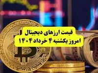 قیمت رمزارزها امروز یکشنبه ۴ خرداد ۱۴۰۴ به تومان + جدول دقیق | قیمت سولانا | قیمت بیت کوین | قیمت اتریوم 