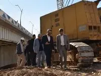 بازدید مدیرعامل سازمان منطقه آزاد اروند از پروژه پل شهدای اروند
