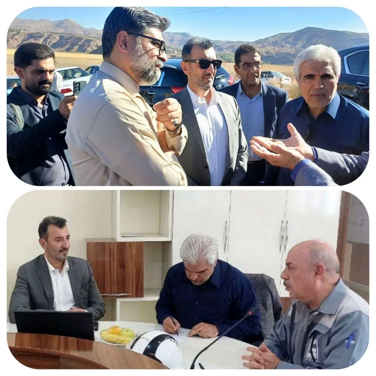 بازدید رئیس هیات عامل ایمیدرو از خاک چینی ایران و گسترش الیاف شیشه