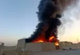 فوری؛ آتش‌سوزی در محل دپوی ‌ضایعات کاشان