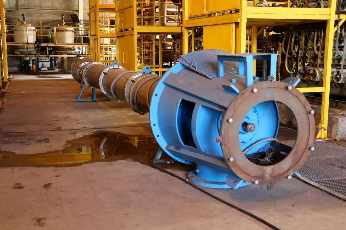 با صرفه‌جویی ارزی ۵۵۰ هزار یورویی و در چارچوب اقدامات استراتژیک انجام شد؛ بومی‌سازی و بهره‌برداری از پمپ عمودی آب دریا در فولاد هرمزگان