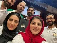 عکس مهسا طهماسبی در کنار عمه و شوهر عمه بازیگرش