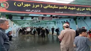 وضعیت ترافیکی محورهای منتهی به مرزهای اربعینی | ترافیک سنگین در این محور