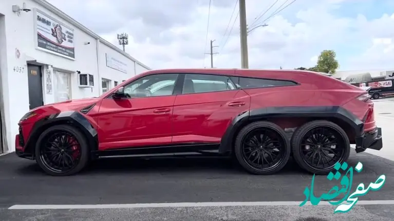 لامبورگینی جدید با شش چرخ و سه محور + جزئیات عکس