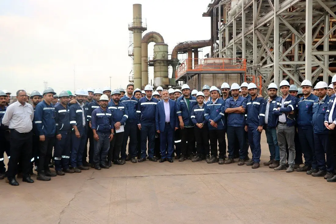  بازدید وزیر تعاون، کار و رفاه اجتماعی از شرکت صبا فولاد خلیج فارس