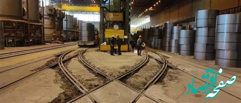 تعویض ریل مسیر ماشین حمل کلاف در واحد باکس‌آنیلینگ نورد سرد