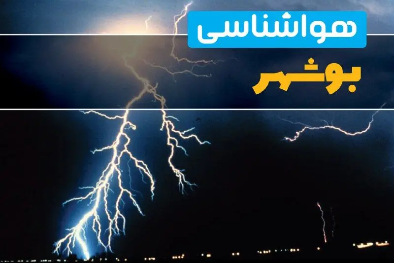 پیش‌بینی وضعیت آب و هوا بوشهر فردا یکشنبه ۳۱ فروردین ماه ۱۴۰۴ | پیش‌بینی هواشناسی بوشهر ۲۴ ساعت آینده + آب و هوای بوشهر