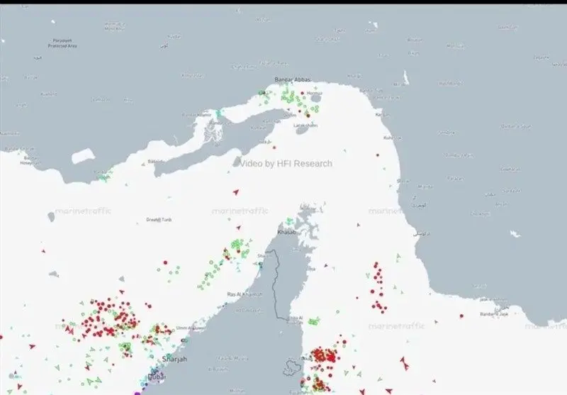وضعیت جدید ترافیک کشتی ها در تنگه هرمز طی ۲۴ ساعت گذشته + جزئیات