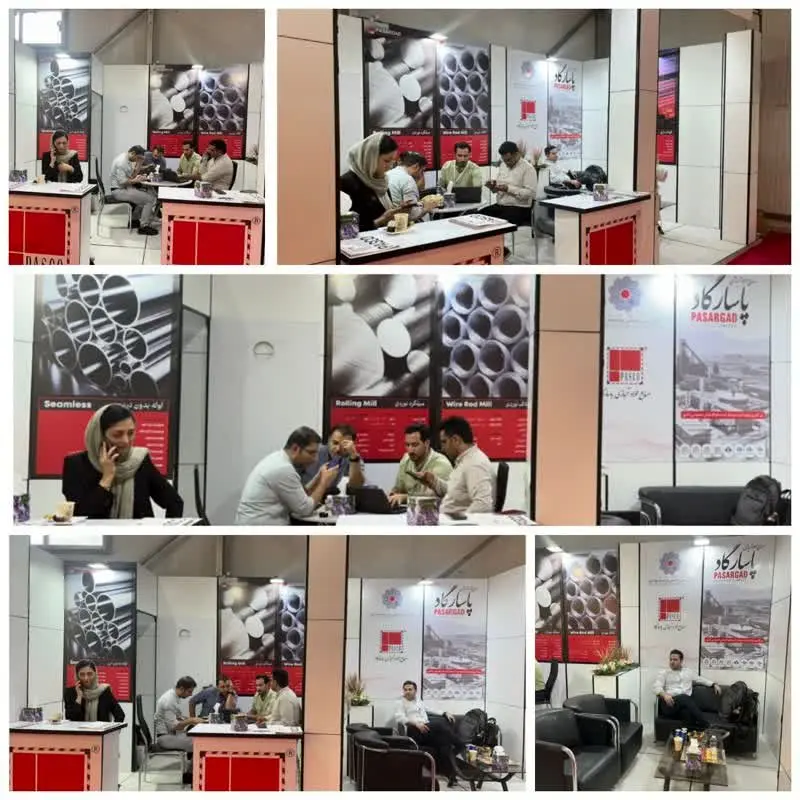 حضور فعال شرکت صنایع فولاد آلیاژی پاسارگاد و انجمن تولیدکنندگان فولاد آلیاژی ایران در پانزدهمین نمایشگاه چشم‌انداز صنعت فولاد و سنگ آهن ایران