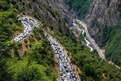 آخرین وضعیت ترافیک در راه‌های مازندران؛ این محور مقطعی یک‌طرفه شد
