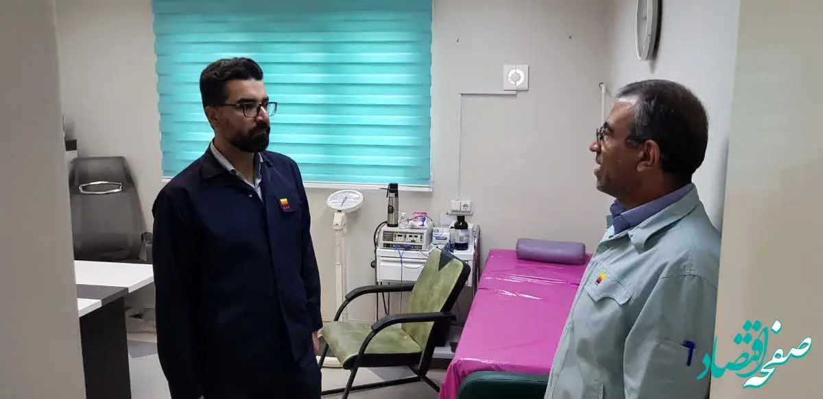 بازدید سرزده معاون منابع انسانی و امور اجتماعی از درمانگاه شرکت فولاد خوزستان