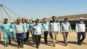 بازدید مدیرعامل گروه فولاد مبارکه از پروژه انتقال آب از دریای عمان/ به‌زودی فولاد با آب دریا تولید می‌شود
