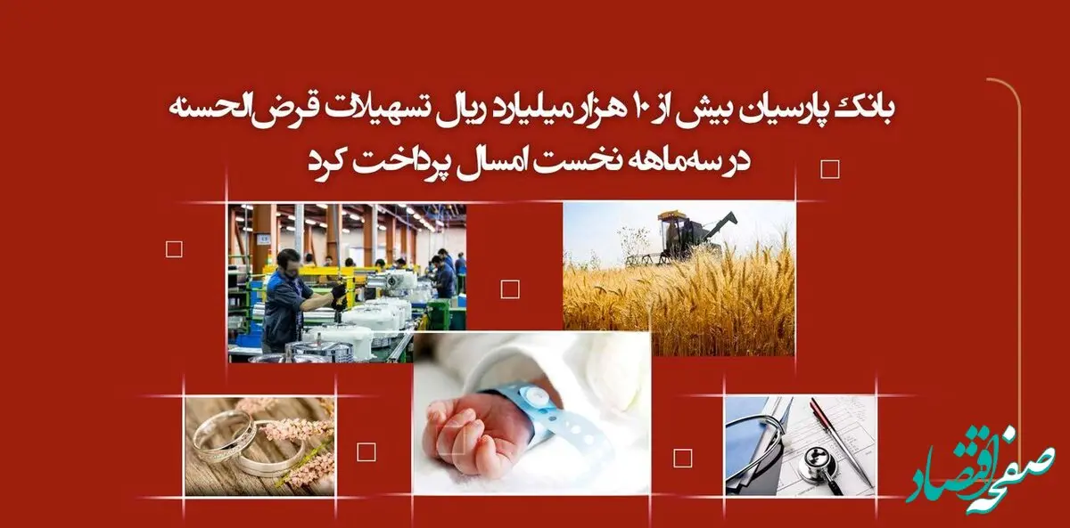 بانک پارسیان بیش از ۱۰ هزار میلیارد ریال تسهیلات قرض‌الحسنه در سه‌ماهه نخست امسال پرداخت کرد / تعهدات اجتماعی سرلوحه فعالیت‌های بانک پارسیان