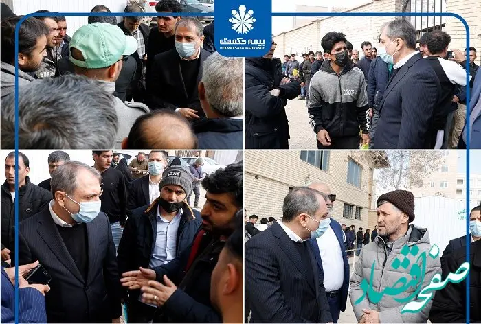 دکتر بهاری فر از مرکز ارائه خدمات بیمه ای شرکت بیمه حکمت صبا به اتباع و مهاجرین بازدید کرد