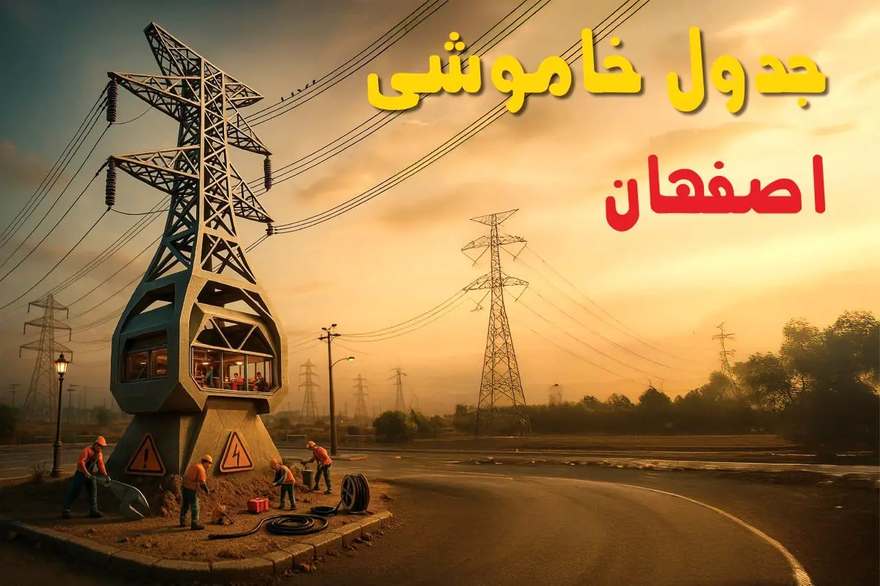 جدول خاموشی برق اصفهان فردا دوشنبه ۱۲ خرداد ۱۴۰۴ + ساعت قطع برق استان اصفهان دوشنبه ۱۲ خرداد