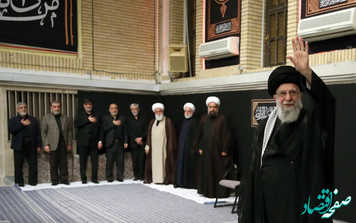 عکس هایی از چهره غمگین رهبر انقلاب، پزشکیان و محسنی اژه ای در این مراسم 