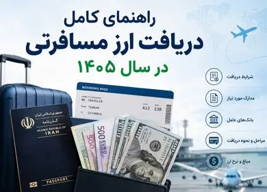راهنمای کامل دریافت ارز مسافرتی در سال ۱۴۰۵؛ شرایط، مدارک، مبلغ و نحوه دریافت