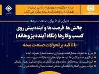 همایش «دنیای فردا برای صنعت بیمه» در حال برگزاری است