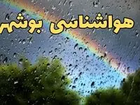 پیش بینی هواشناسی بوشهر ۲۴ ساعت آینده | پیش بینی وضعیت آب و هوا بوشهر فردا جمعه ۸ فروردین ماه ۱۴۰۴ | اخبار آب و هوای بوشهر