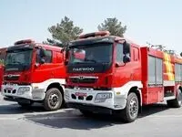 تحویل دو دستگاه کامیون آتش نشانی به واحدها و مجتمع های ایمیدرو