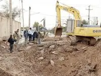 اتمام بازسازی فوری شبکه های آب و فاضلاب مهران 