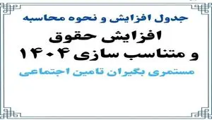 محاسبه افزایش حقوق و اعمال متناسب‌ سازی بازنشستگان و مستمری‌ بگیران تامین اجتماعی ۱۴۰۴ + ویدئو آموزشی 